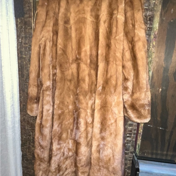 2000s Giuliana Teso for Neiman Marcus Full-Length Mink Coat Rich Brown Italy - Picture 6 of 13